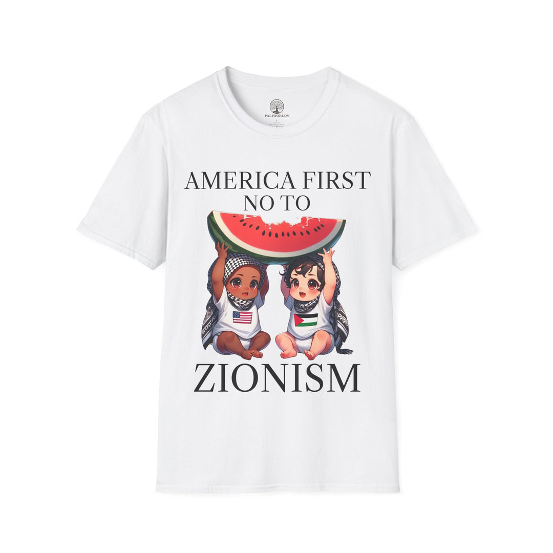 America First and Palestine Tshirt