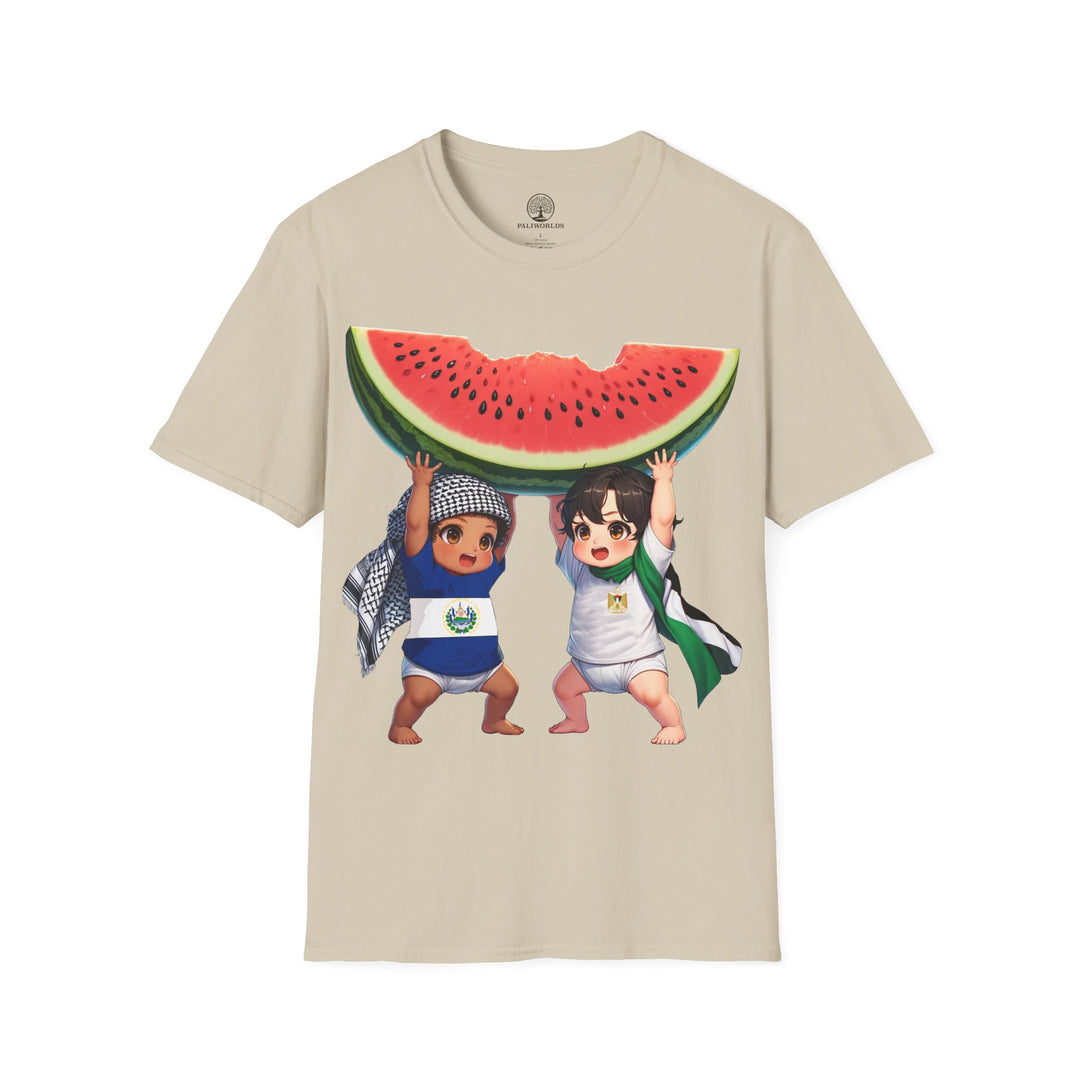 El Salvador and  Palestine Unisex TShirt