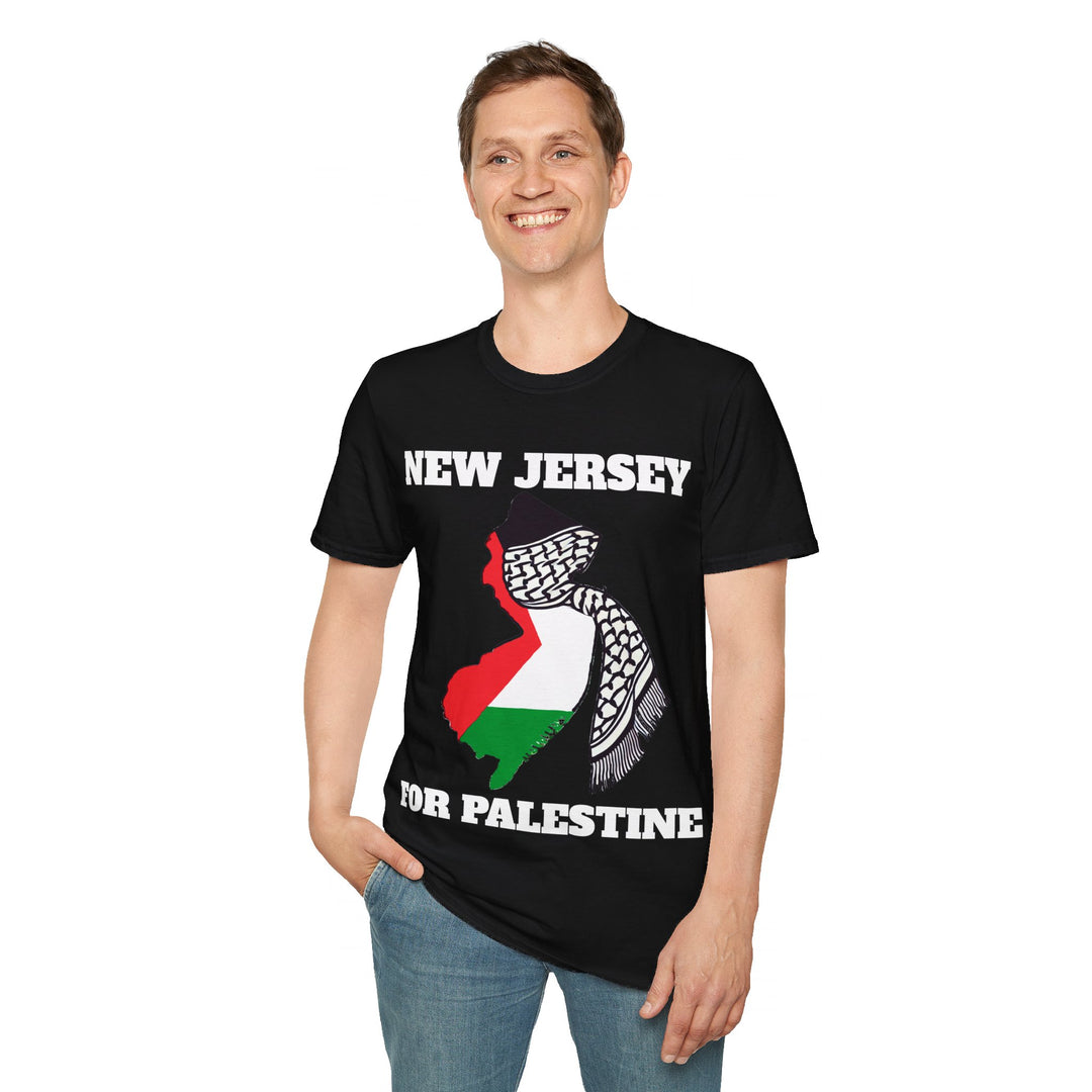 NEW JERSEY For Palestine  Unisex Cotton Tshirt