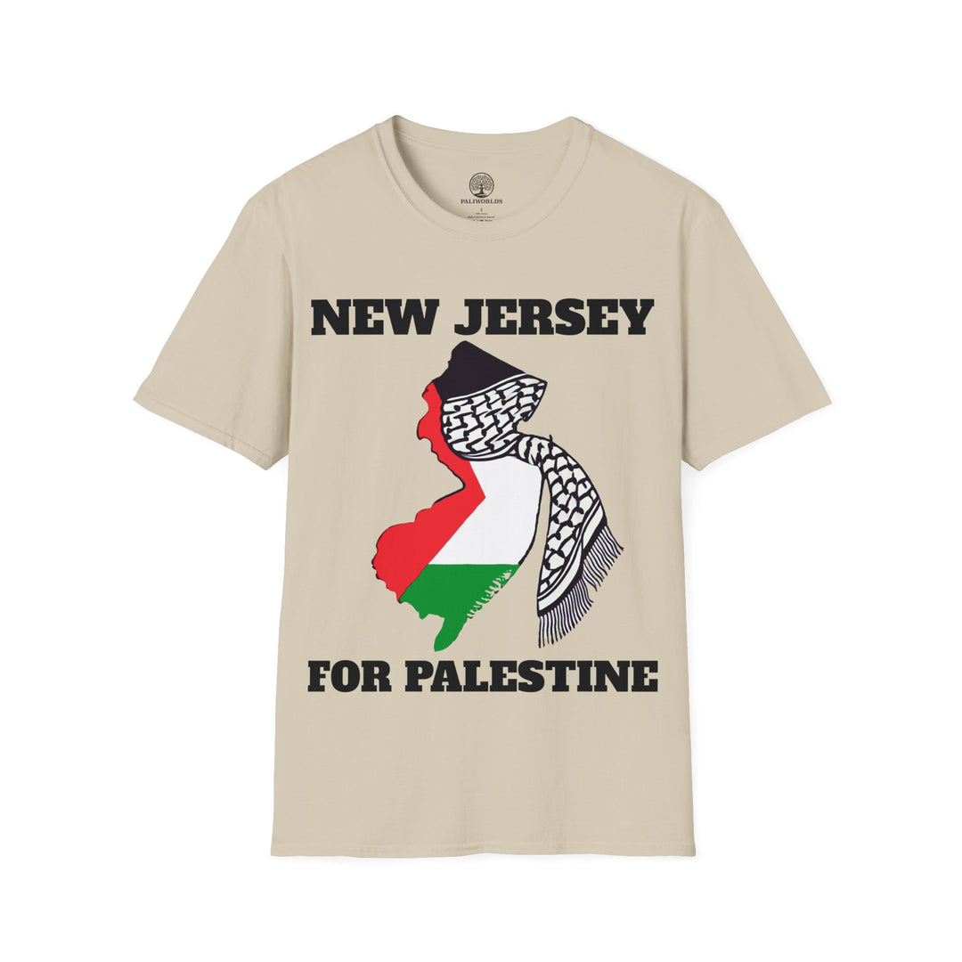 NEW JERSEY For Palestine  Unisex Cotton Tshirt