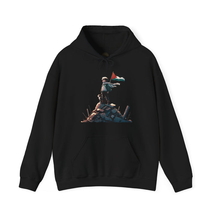 Cat and Palestine III Unisex Hoodie