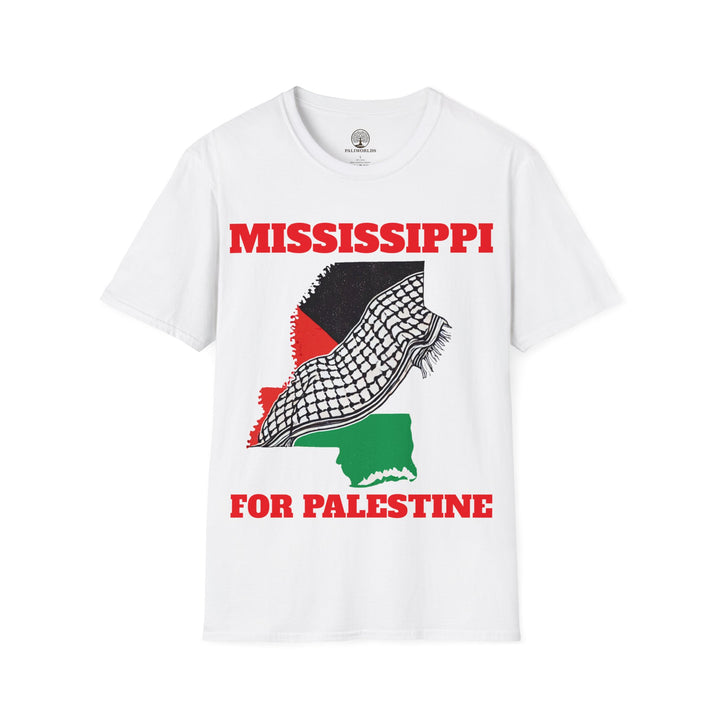 MISSISSIPPI For Palestine  Unisex Cotton Tshirt