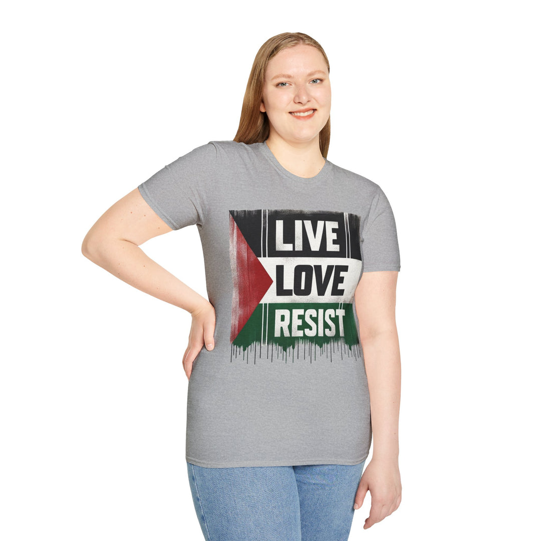 Live Love Resist For Palestine Tshirt