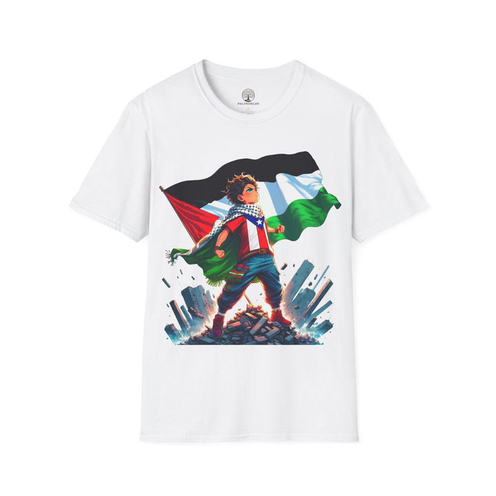 Puerto Rico and  Palestine Unisex TShirt