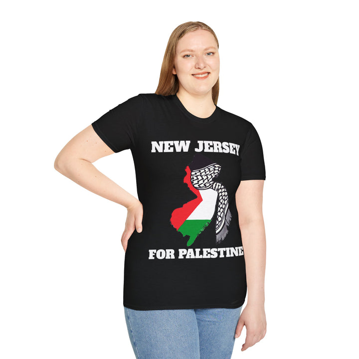 NEW JERSEY For Palestine  Unisex Cotton Tshirt