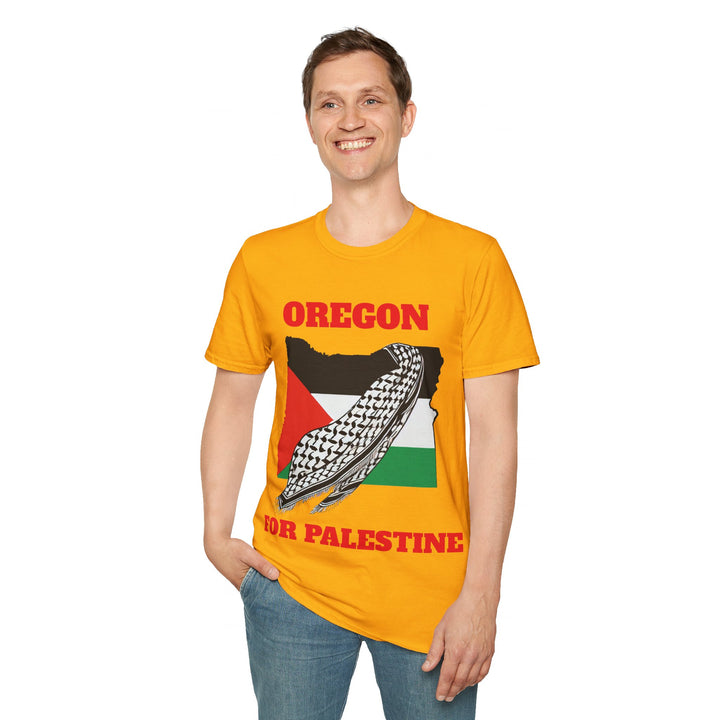 OREGON For Palestine  Unisex Cotton Tshirt