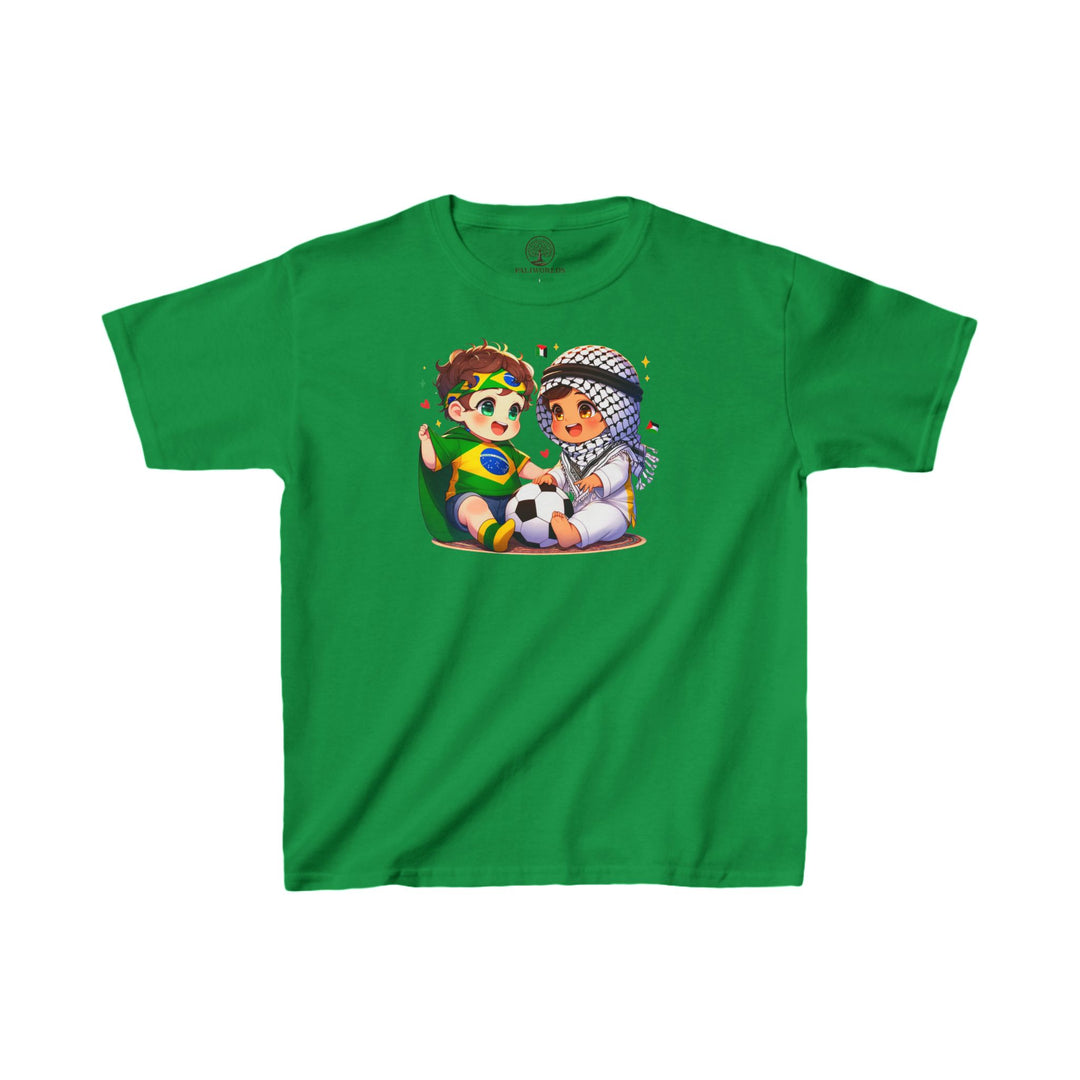 Brazil and Palestine Kids Tee