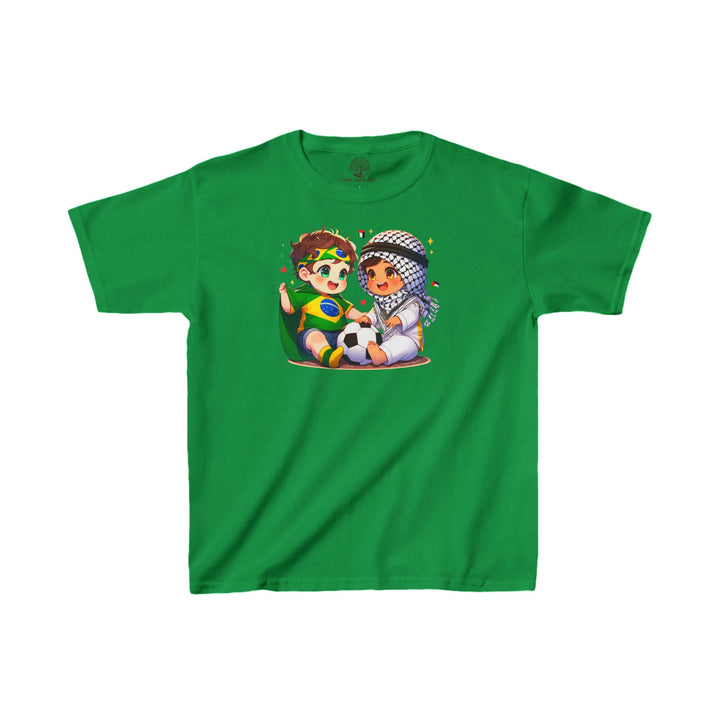 Brazil and Palestine Kids Tee