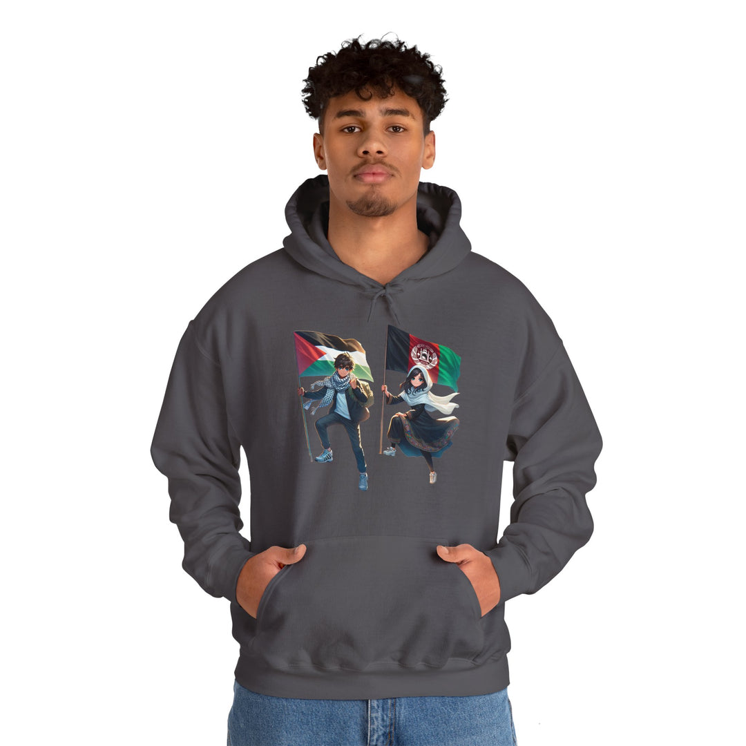 Afghanistan and Palestine Unisex Hoodie