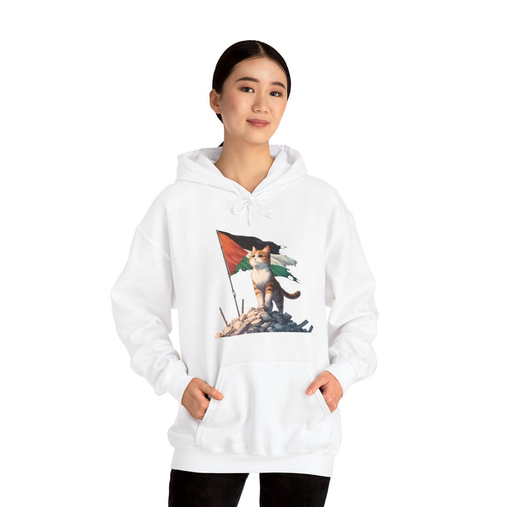 Cat and Palestine I Unisex Hoodie