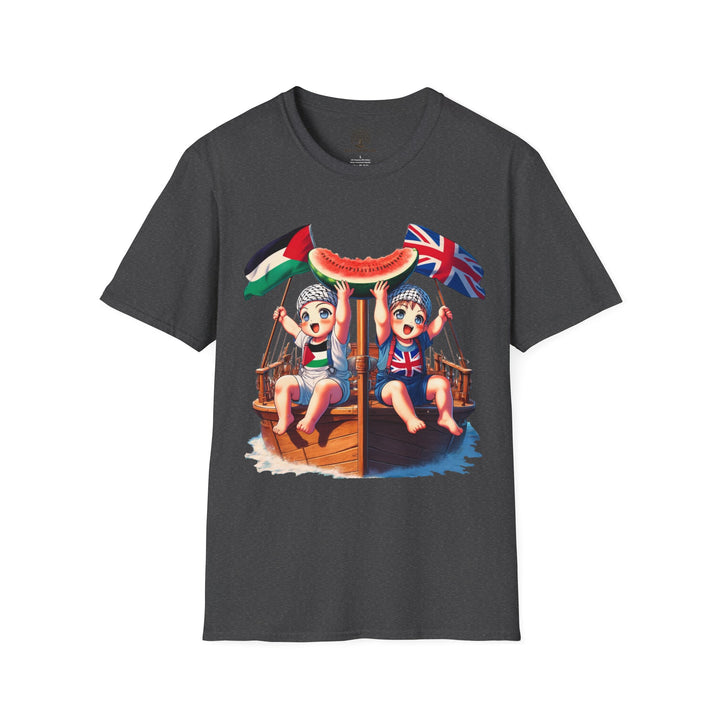 United Kingdom and Palestine Unisex Tshirt