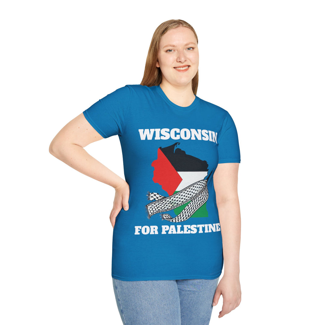 Camiseta unisex de algodón WISCONSIN For Palestine 