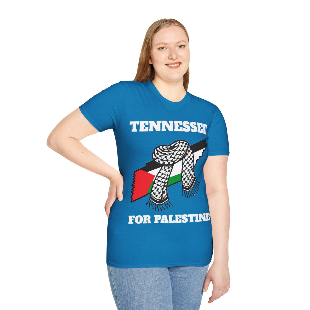 Camiseta de algodón unisex Tennessee For Palestine