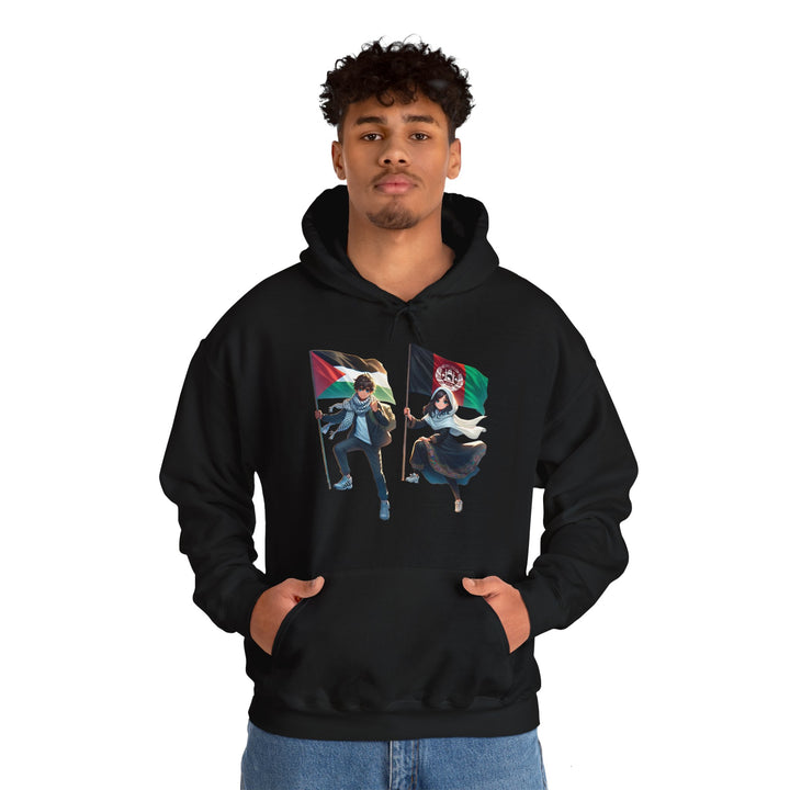 Afghanistan and Palestine Unisex Hoodie