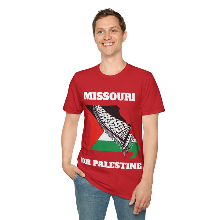 MISSOURI For Palestine  Unisex Cotton Tshirt