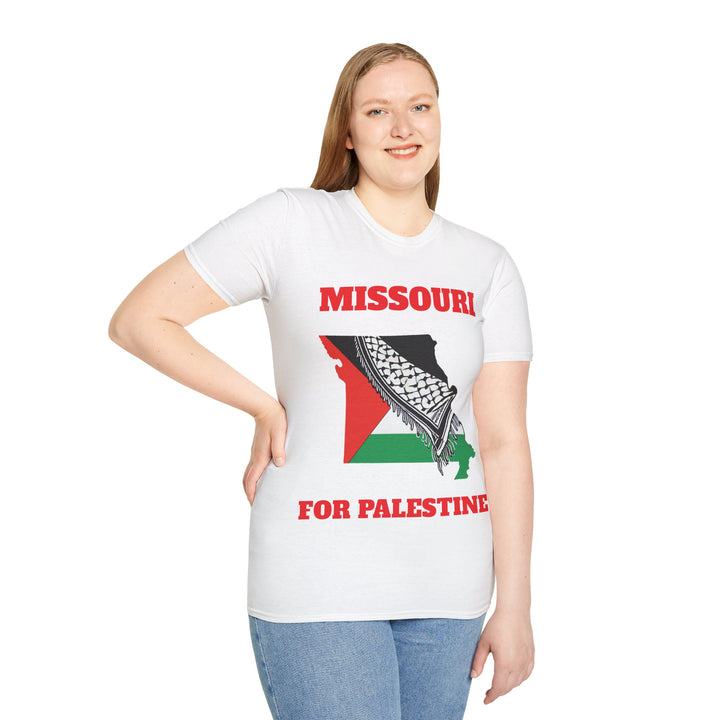 MISSOURI For Palestine  Unisex Cotton Tshirt