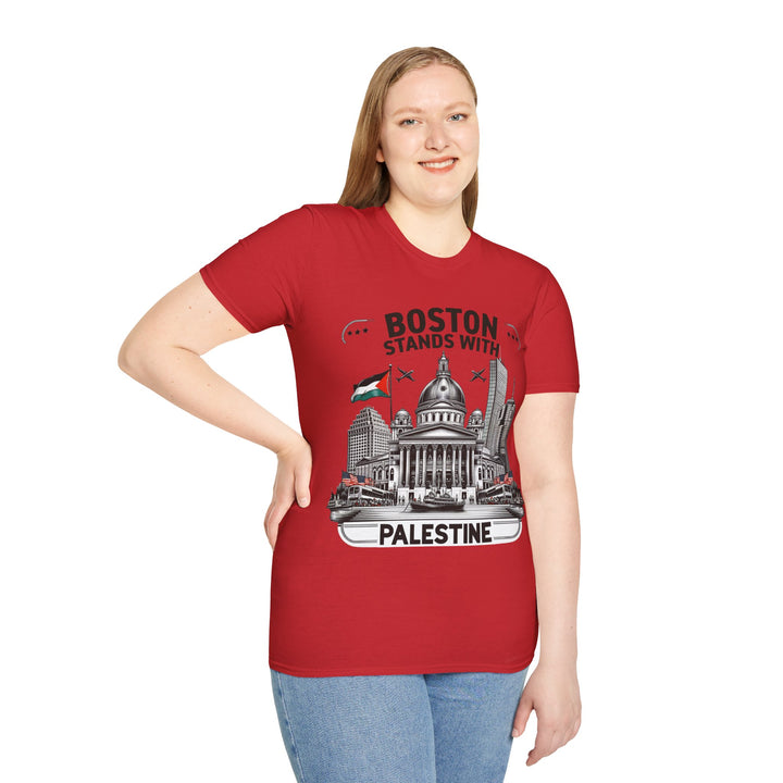 Boston Stands with Palestine Tshirt