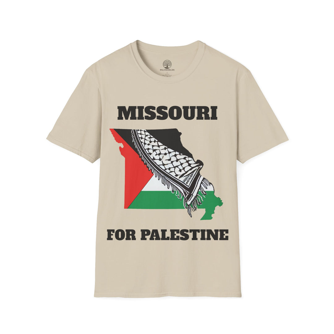 MISSOURI For Palestine  Unisex Cotton Tshirt