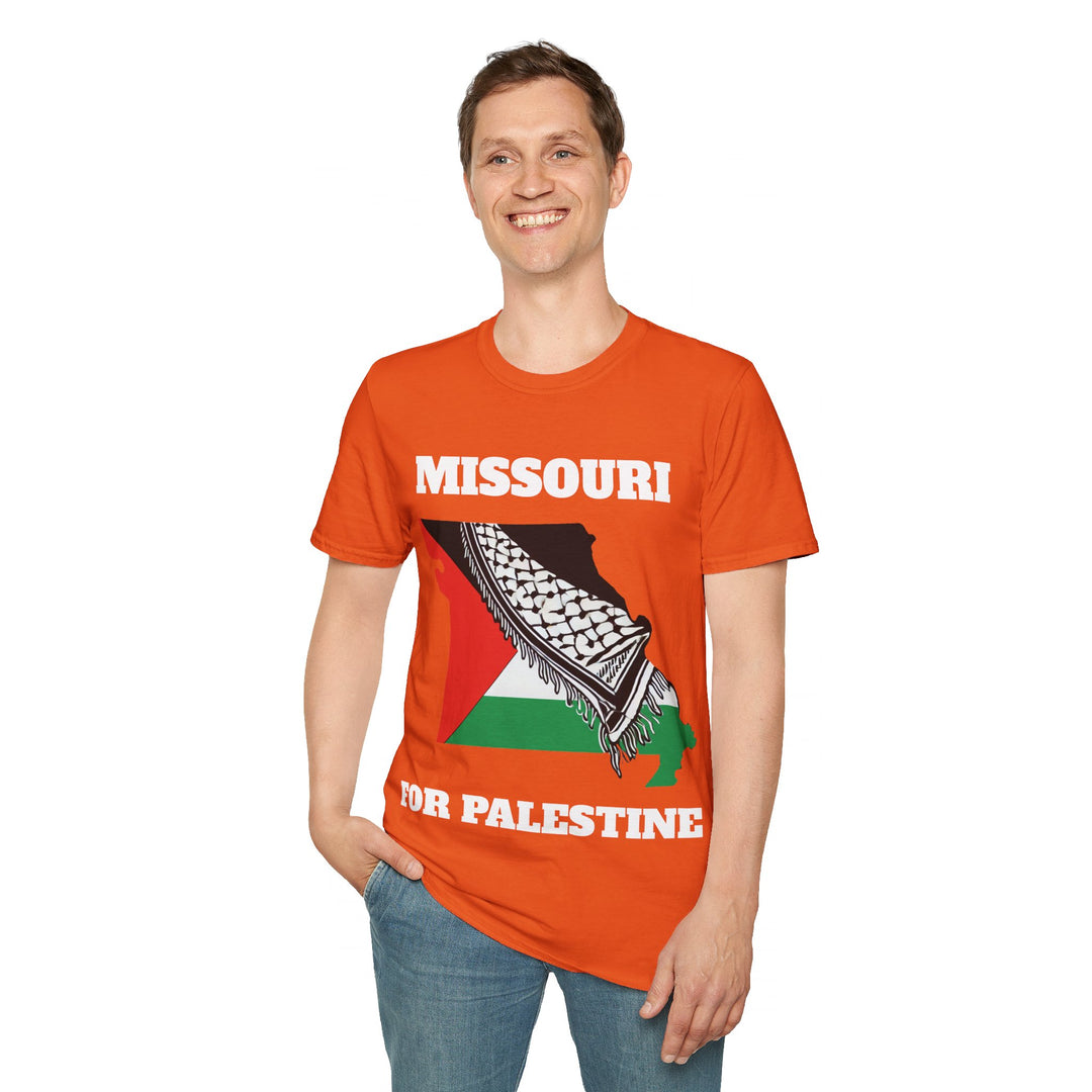 MISSOURI For Palestine  Unisex Cotton Tshirt