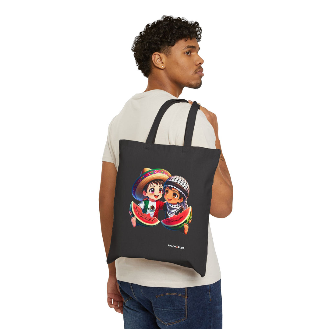 Mexico and Palestine Cotton Tote Bag