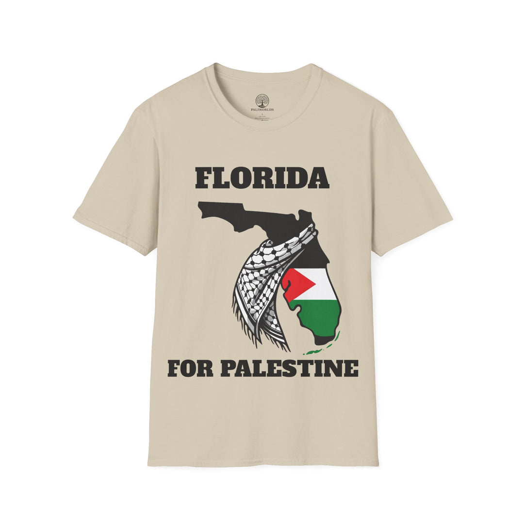 Florida II For Palestine  Unisex Cotton Tshirt