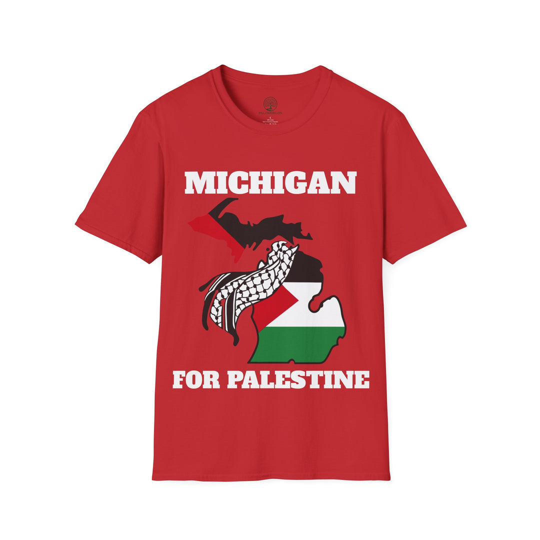 Michigan II For Palestine  Unisex Cotton Tshirt