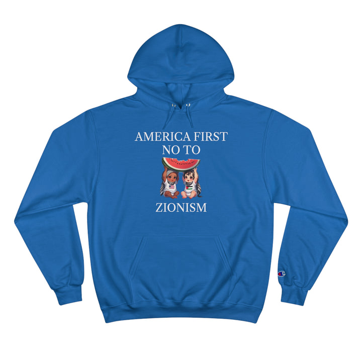 America First and Palestine Champion Unisex Hoodie