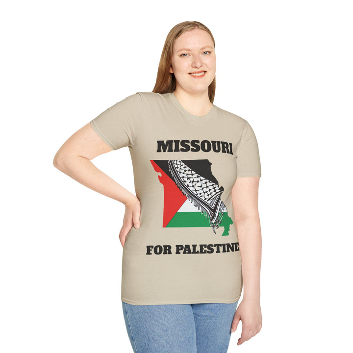 MISSOURI For Palestine  Unisex Cotton Tshirt