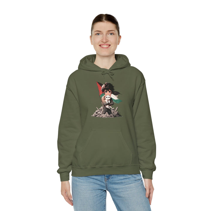 Cat and Palestine V Unisex Hoodie