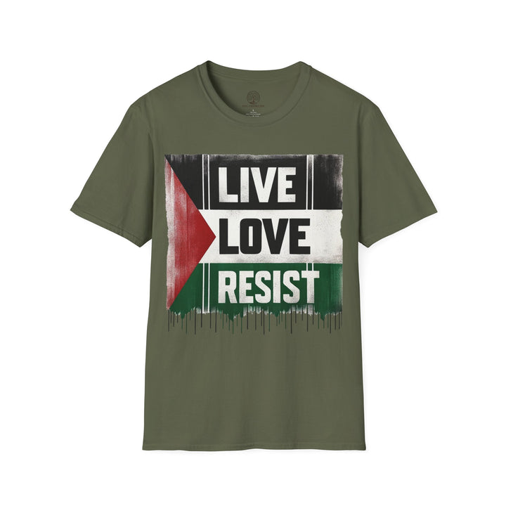 Live Love Resist For Palestine Tshirt