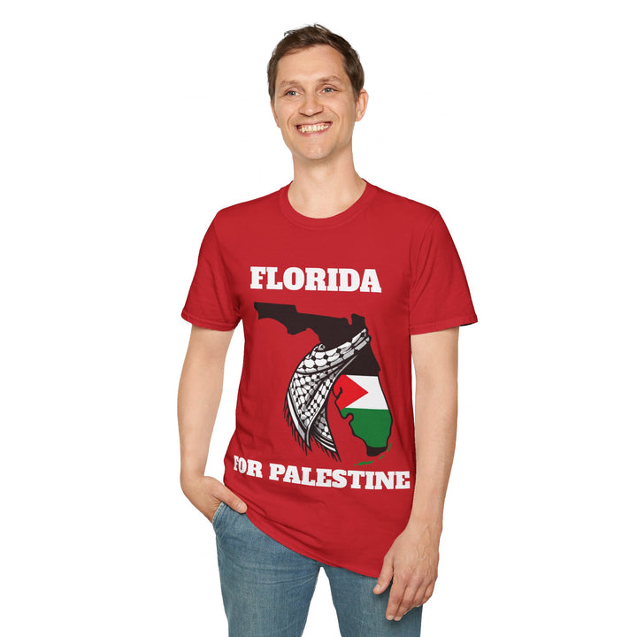 Florida II For Palestine  Unisex Cotton Tshirt