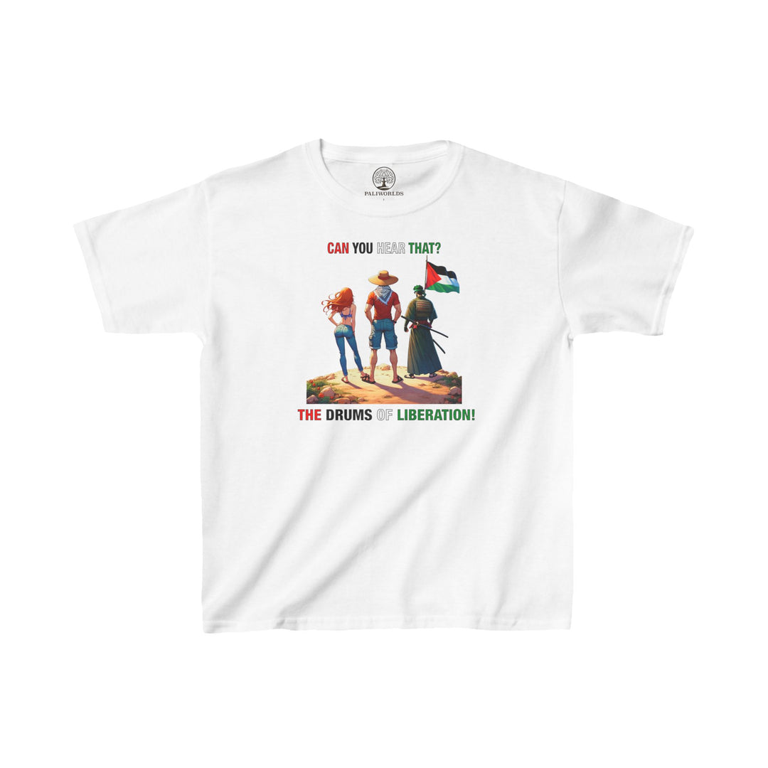 One Piece and Palestine kids Tshirt