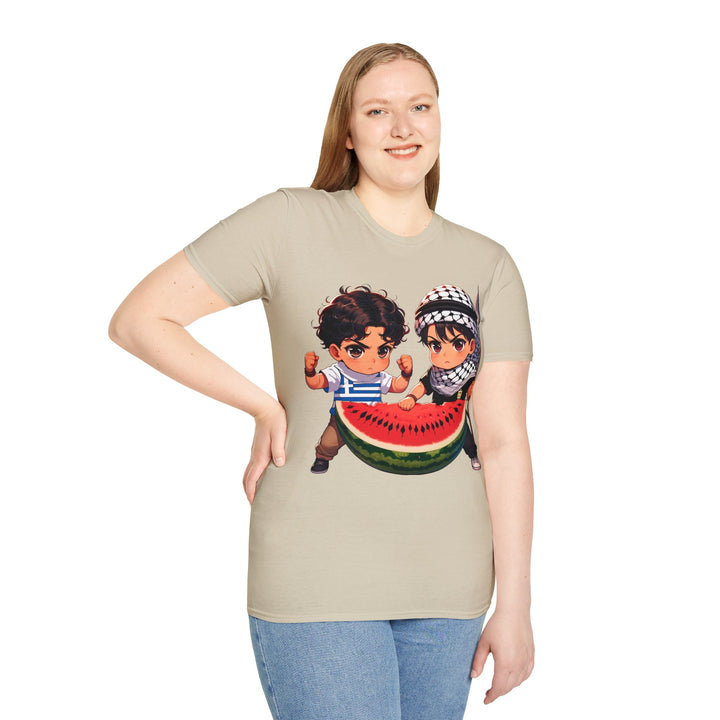 Greece and Palestine Unisex Tshirt