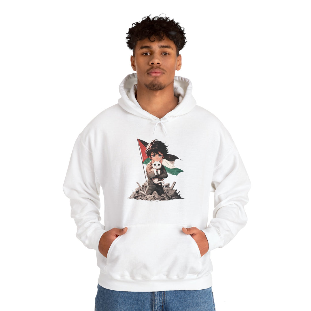 Cat and Palestine V Unisex Hoodie