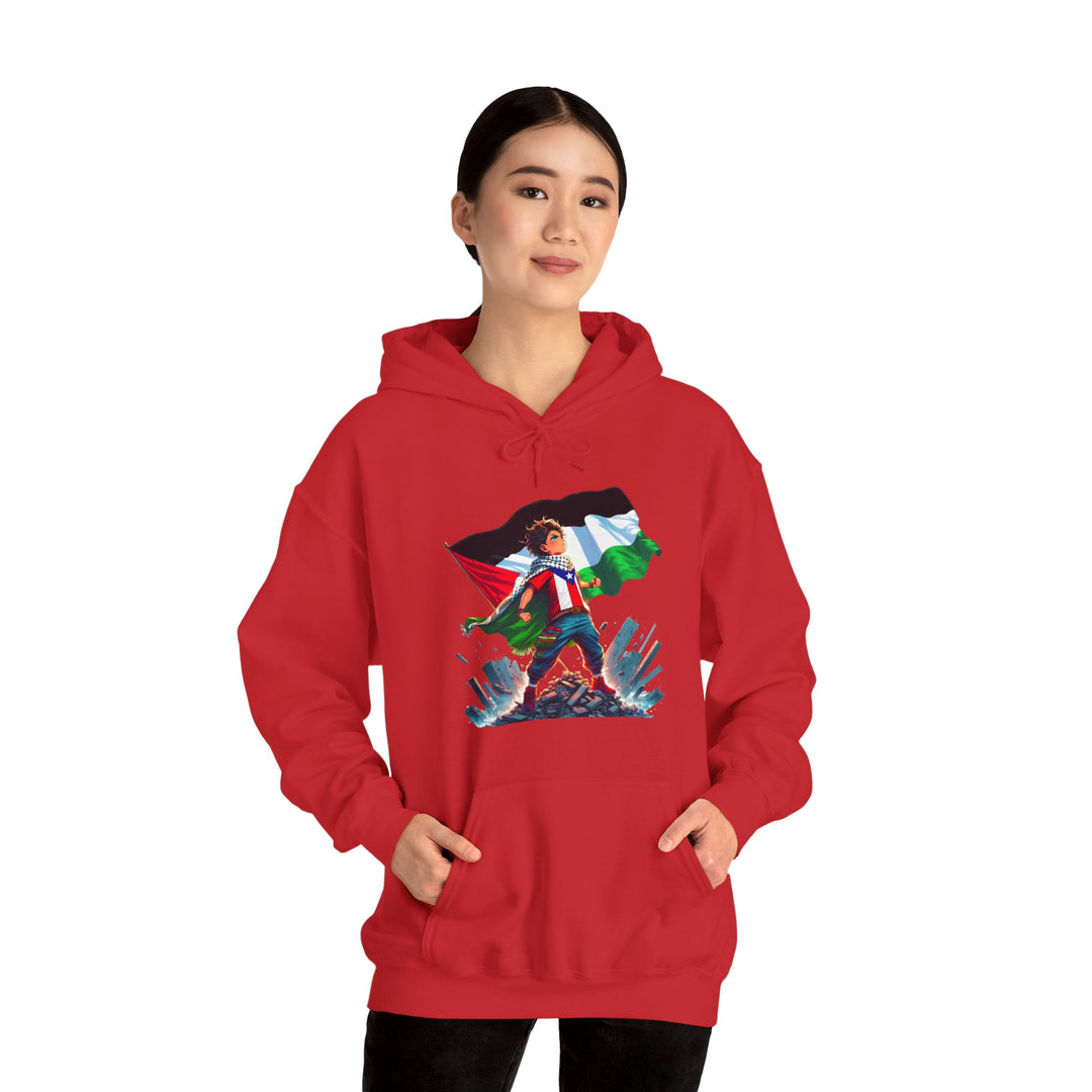 Puerto Rico and Palestine Unisex Hoodie