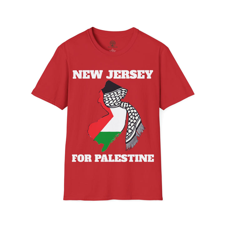 NEW JERSEY For Palestine  Unisex Cotton Tshirt