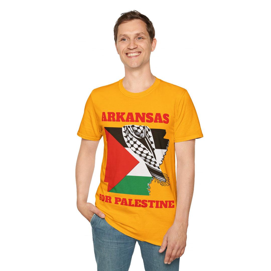 ARKANSAS For Palestine  Unisex Cotton Tshirt