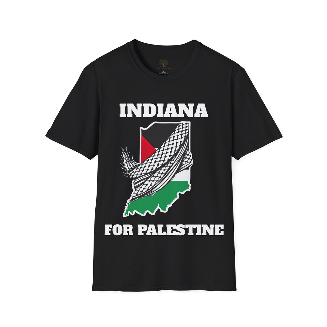 INDIANA For Palestine  Unisex Cotton Tshirt