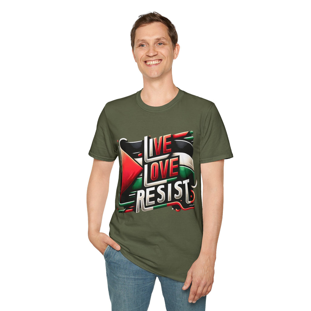 Live Love Resist II unisex Tshirt