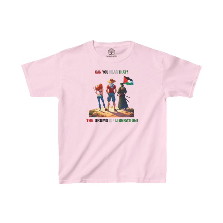 One Piece and Palestine kids Tshirt