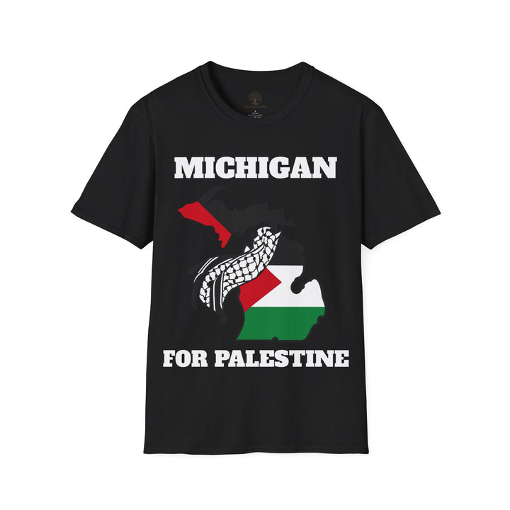 Michigan II For Palestine  Unisex Cotton Tshirt