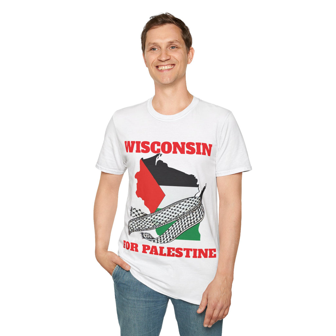 Camiseta unisex de algodón WISCONSIN For Palestine 