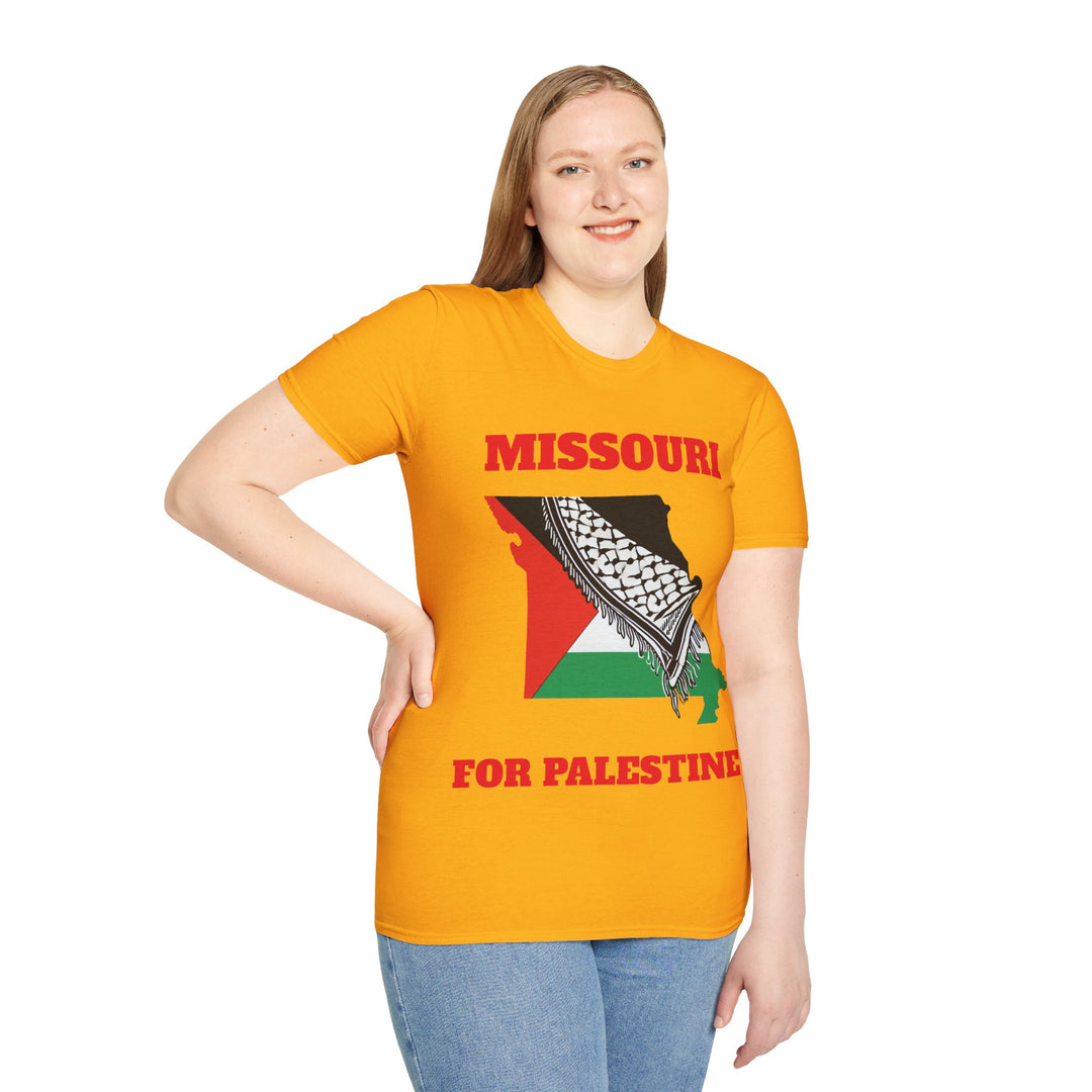 MISSOURI For Palestine  Unisex Cotton Tshirt