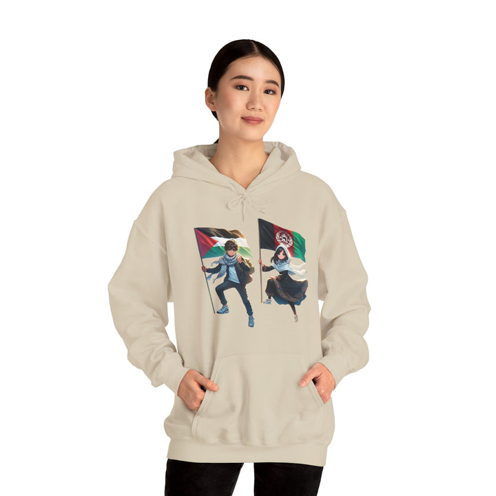 Afghanistan and Palestine Unisex Hoodie