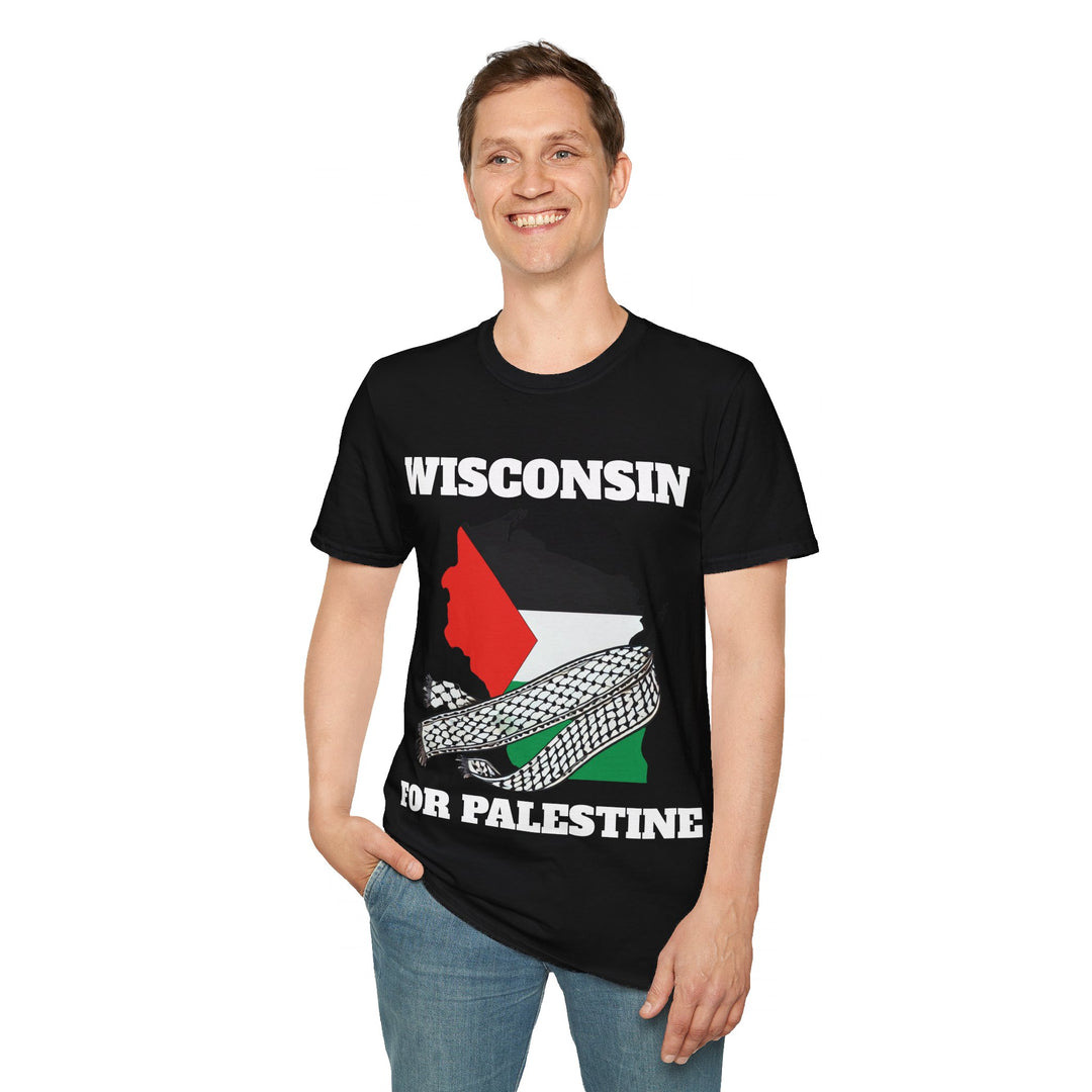 Camiseta unisex de algodón WISCONSIN For Palestine 