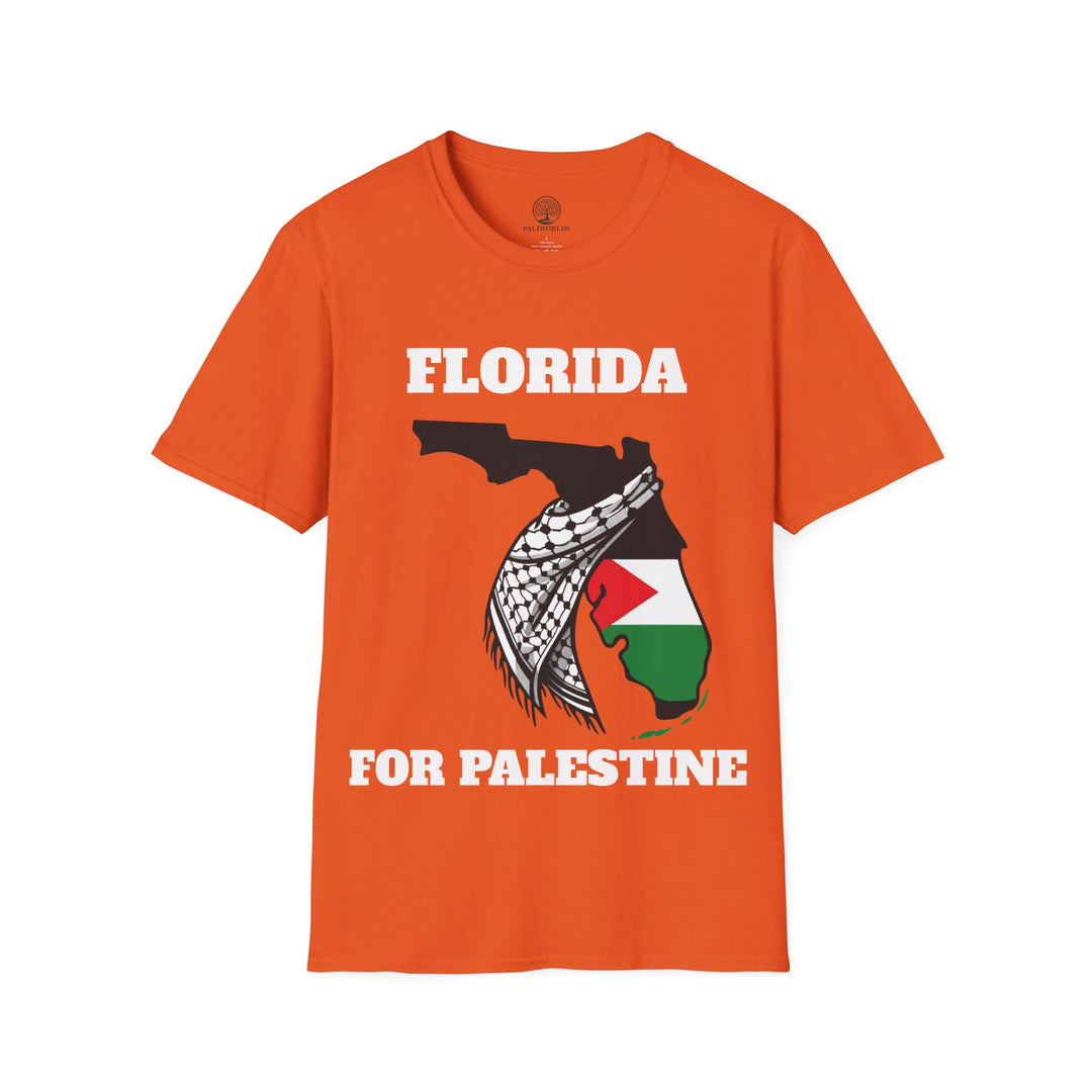 Florida II For Palestine  Unisex Cotton Tshirt