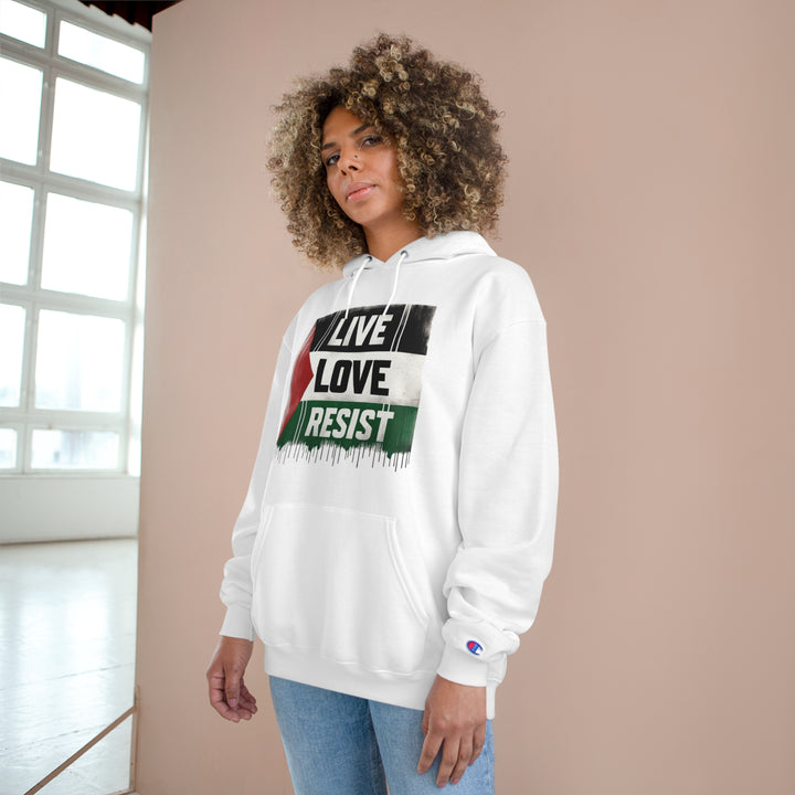 Sudadera con capucha del campeón de Palestina Vive, ama y resiste 