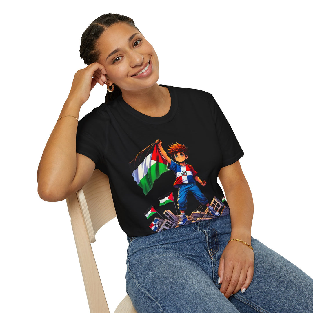 Dominican Republic and Palestine Unisex Tshirt