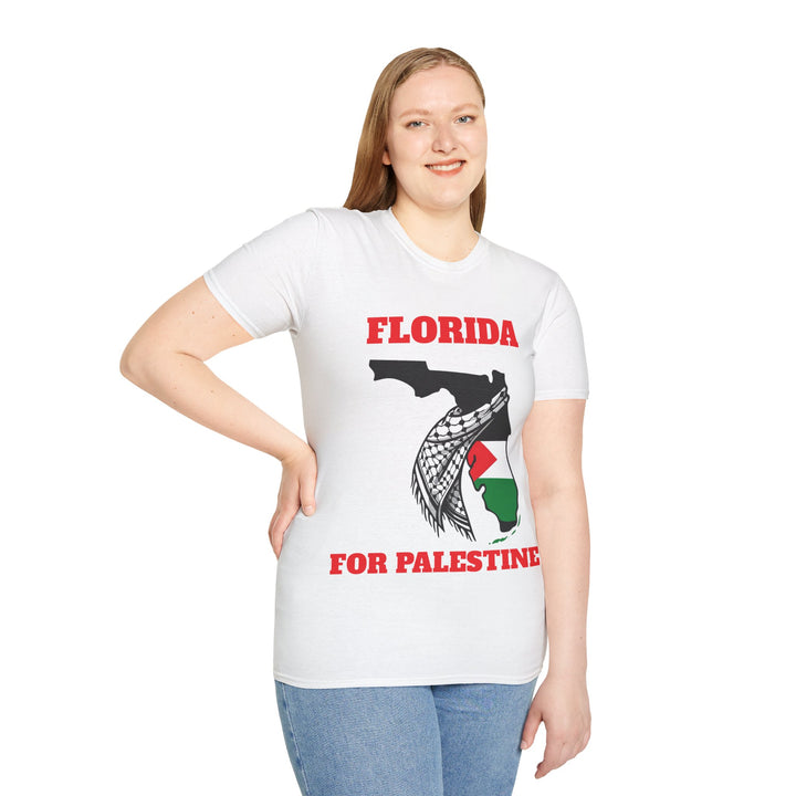 Florida II For Palestine  Unisex Cotton Tshirt