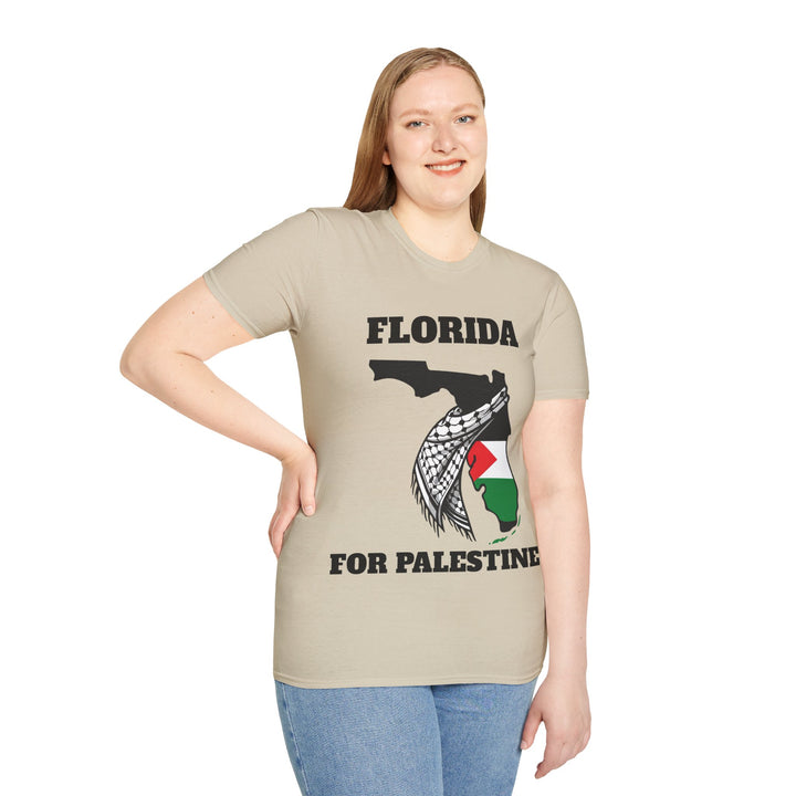 Florida II For Palestine  Unisex Cotton Tshirt